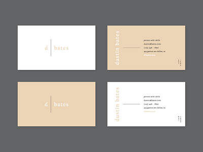 another one~ branding business cards typography