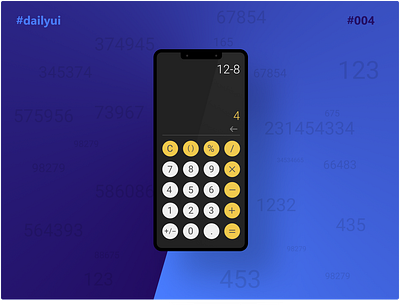 Calculator design - #dailyui #004 004 dailyui dailyui004 design