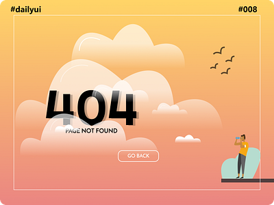 404 PAGE - #DAILYUI #008