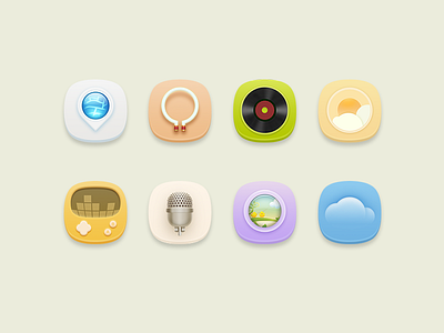 Icon set app icon ui