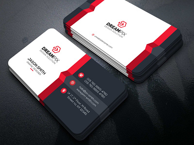 DreamPix creative business card by Md Misbah Uddin on Dribbble