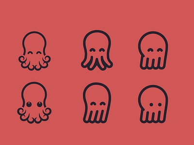 Octopuses logo mark octopus