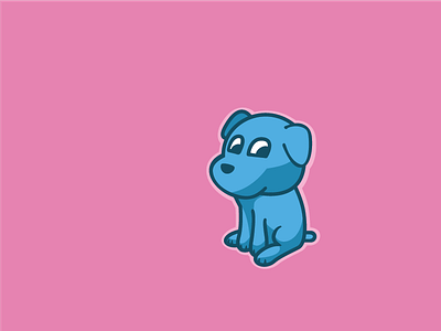 Blue dog blue dog pink puppy