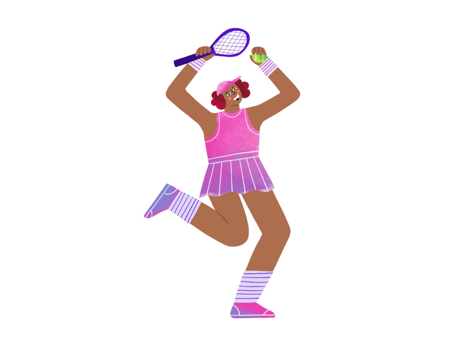 Tennis player by Olga Shelukhova on Dribbble