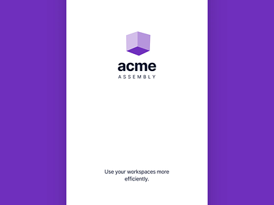 Acme - Splash Screen Animation animation branding illustration interaction logo product design typography ui uiux ux