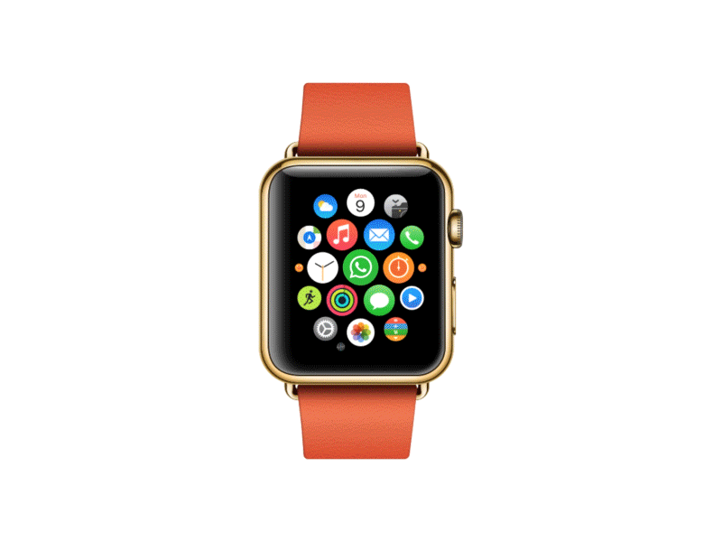 WhatsApp Apple Watch Concept apple apple watch interaction motion ui uiux ux watch whatsapp