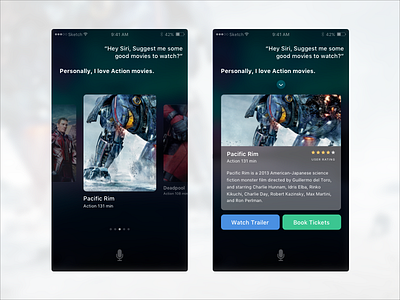 Siri movie recommendation and booking concept. apple book book movie booking concept hello siri ios movie recommendation siri trailer watch
