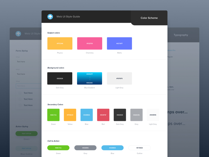 Style Guide by Malik Shaikh ⚡ for Toppr on Dribbble