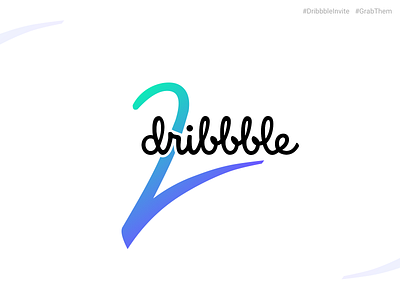 2 Invites dribbble invite dribbble invite giveaway giveaway invite invite giveaway logo typography