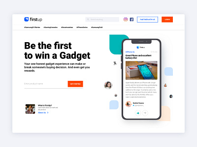 Firstup.com branding interaction landing product product design reviews typogaphy ui ux web design website