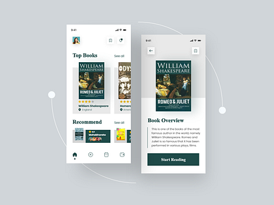 Classic Fiction Book - Mobile Apps Design