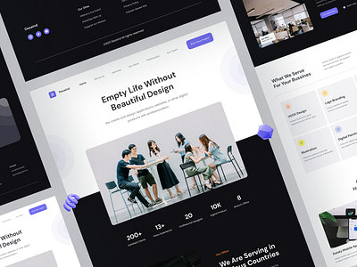 🎨 Dezaind - Design Agency Landing Page by Andri Setiawan 🦢 for SLAB ...