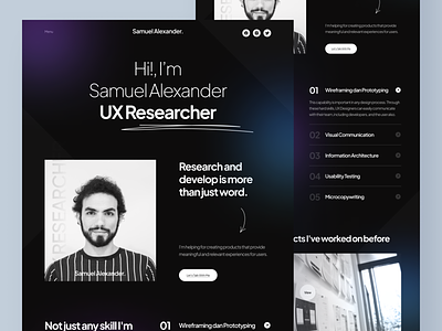 🎯 Website Portfolio Landing Page clean dark darkmode fresh landing landingpage layout portfolio slab slabdsgn strong ui uiux uiuxdesign ux website