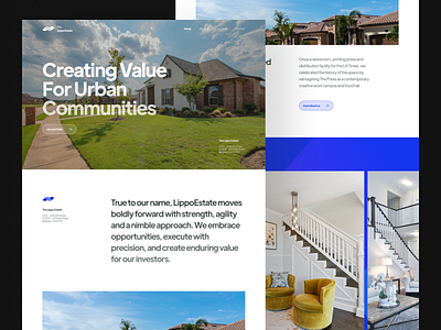 Lippo Estate - Real Estate Landing Page & Responsive big clean estate hotel landing landingpage layout light lightmode realestate room slab slabdsgn strong ui uiux uiuxdesign unique ux website