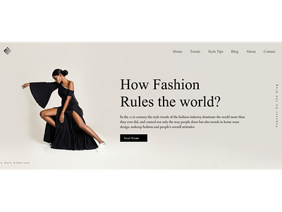 Fashion Blog Concept blog fashion fashion blog ui uiux ux web design webpage