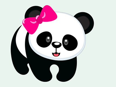 Happy Panda! image tracing modify vector vector art vector illustration vector tracing vectorize logo