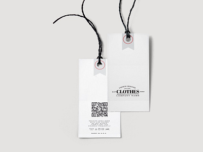 Hang Tag Template care label