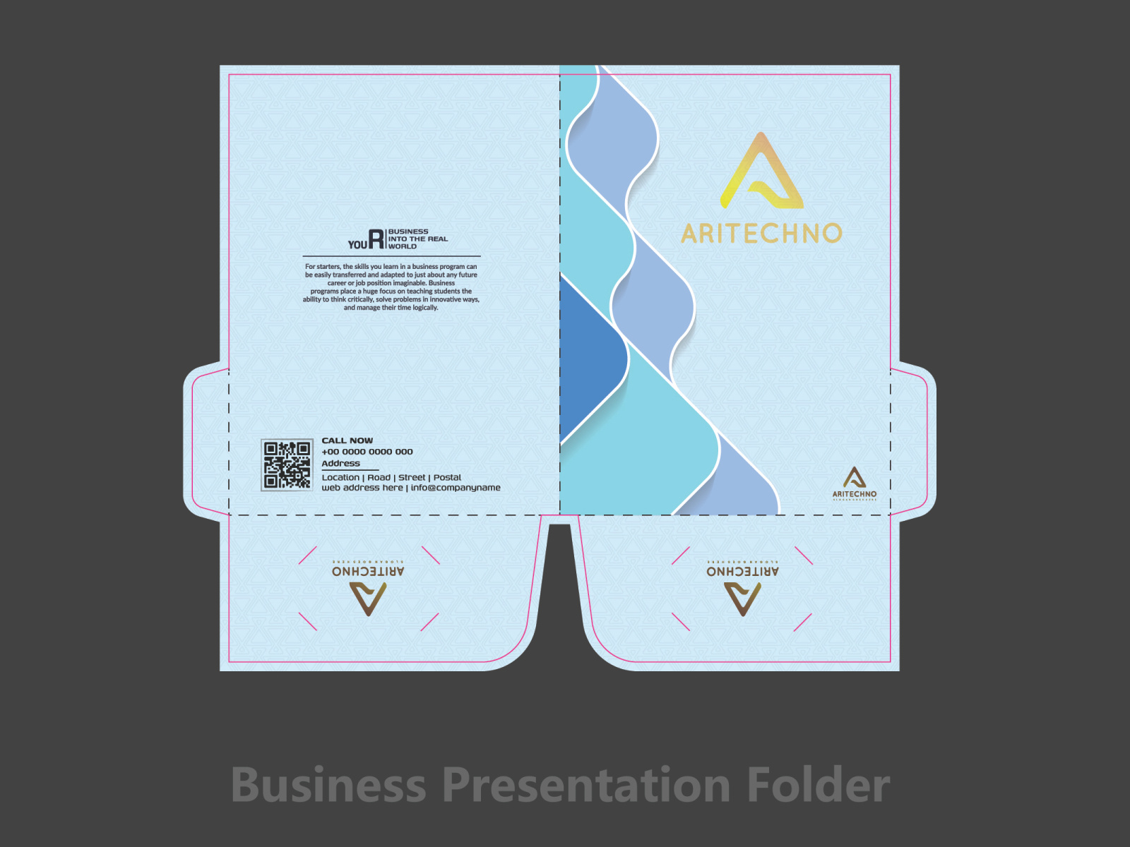 company presentation folder design