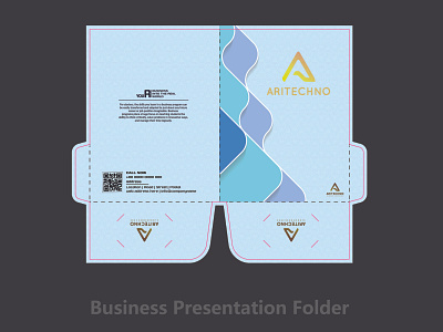 Company Business Presentation Folder template