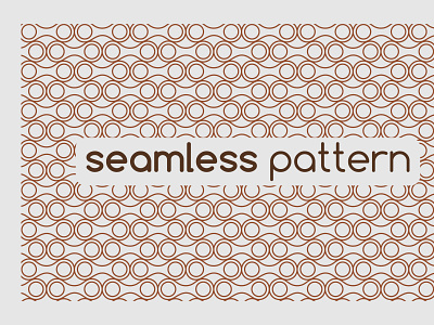 Geometric circle with seamless pattern