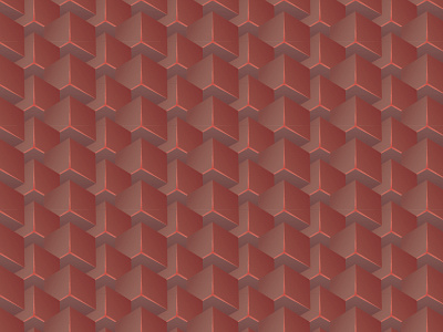 The red 3D box pattern bag polygon