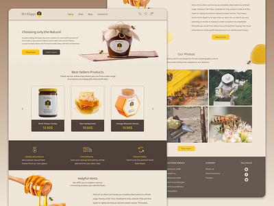 BeeHappy - Online Shop Landing Page Design design graphic design ui ux