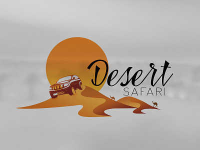 Desert Safari in Dubai branding graphic design logo ui