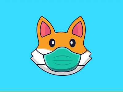 Fox with mask animal mascot design animal vector animal vector design animal with mask character design fox cartoon design fox character design fox logo fox mascot design fox vector fox with mask mask deisng