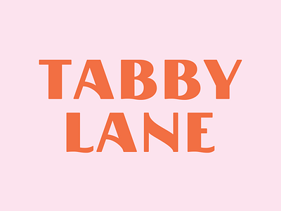 Tabby Lane Logotype lane logo logotype tabby