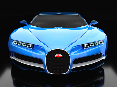 Bugatti Chiron 3d model 3d automotive branding bugatti cars chiron design graphic design illustration