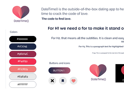 Dating app branding and logo app app design branding colors colorschema dating dating app design graphic design icon illustration light logo ui