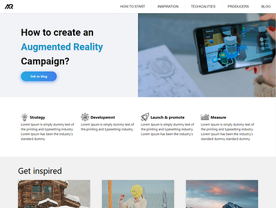 How to create AR page - web design , branding, logo ar augmented reality branding colors design icon illustration logo logodesign typography ui ux vector