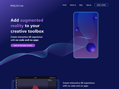 Augmented Reality rebranding - web design branding client based color schema colors design futuristic graphic design icon illustration typography ui ux vector