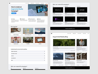 How to create AR page - web design , branding, logo branding colors design graphic design icon illustration logo typography ui ux vector