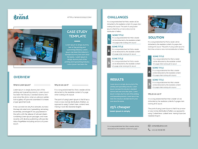 Case study design template