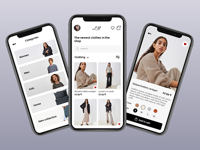 Fashion e-commerce - Mobile App branding colors design e comerce graphic design icon illustration logo shop app typography ui ux vector