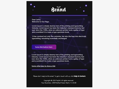 Email Design + HTML project
