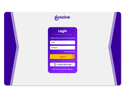 Web app login form branding colors design icon typography ui vector