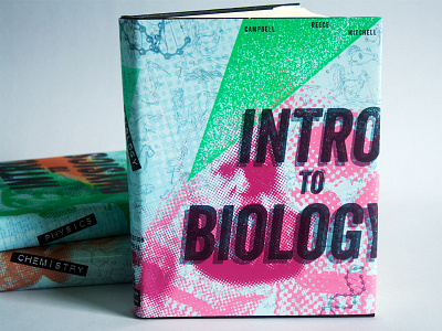 Biology Textbook book book cover design illustration science textbook