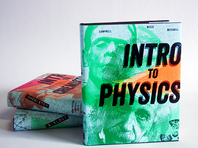 Physics Textbook book book cover design illustration science textbook