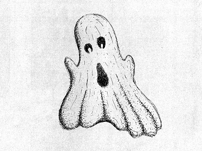 Ghost A ghost halloween illustration inktober october sketch