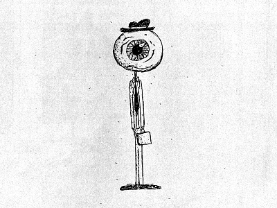 Eyeball 'i' drawlloween eyeball halloween illustration inktober october sketch