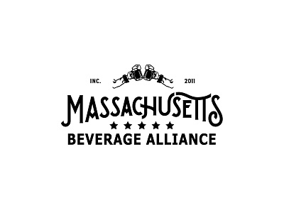 Mass Bev beer lettering logo logotype massachusetts type typography