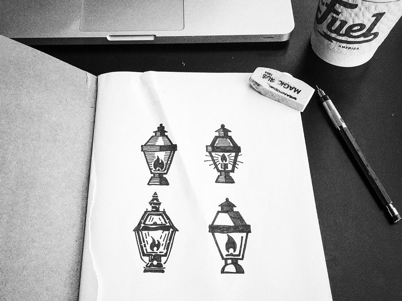 Mass Bev Lanterns craft beer sketchbook sketch beer draw illustration