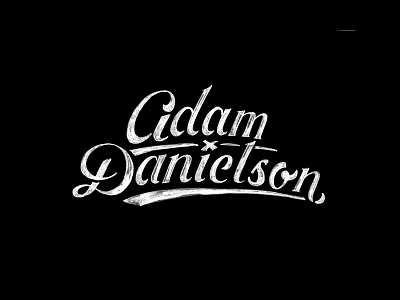Personal re-Brand adam boston brand handlettering logo maine script ski stencil type