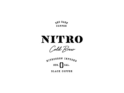 Lil Type Lockup - Red Barn Coffee coffee cold brew massachusetts nitro script type typography