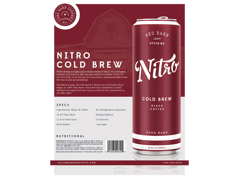 Red Barn Coffee Roasters Nitro Sell Sheet by Adam ...