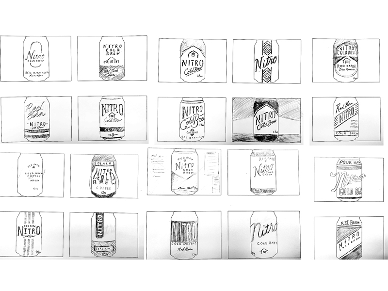 Red Barn Nitro Can Sketching By Adam Danielson On Dribbble