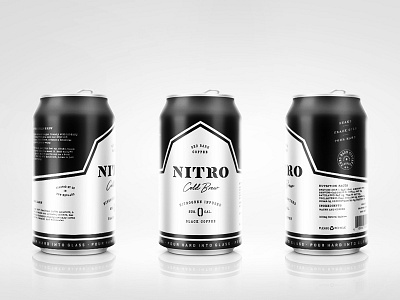 Red Barn Coffee Roasters Nitro Can Drafts beer boston branding can coffee cold brew identity lettering nitro packaging typography