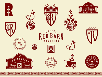Initial Identity Stuff barn beer boston branding can coffee hopkinton identity massachusetts nitro red barn